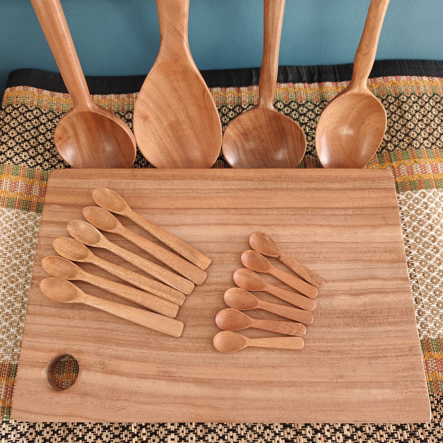 Handcrafted Antibacterial Neem Wood Cooking Utensils West Bengal
