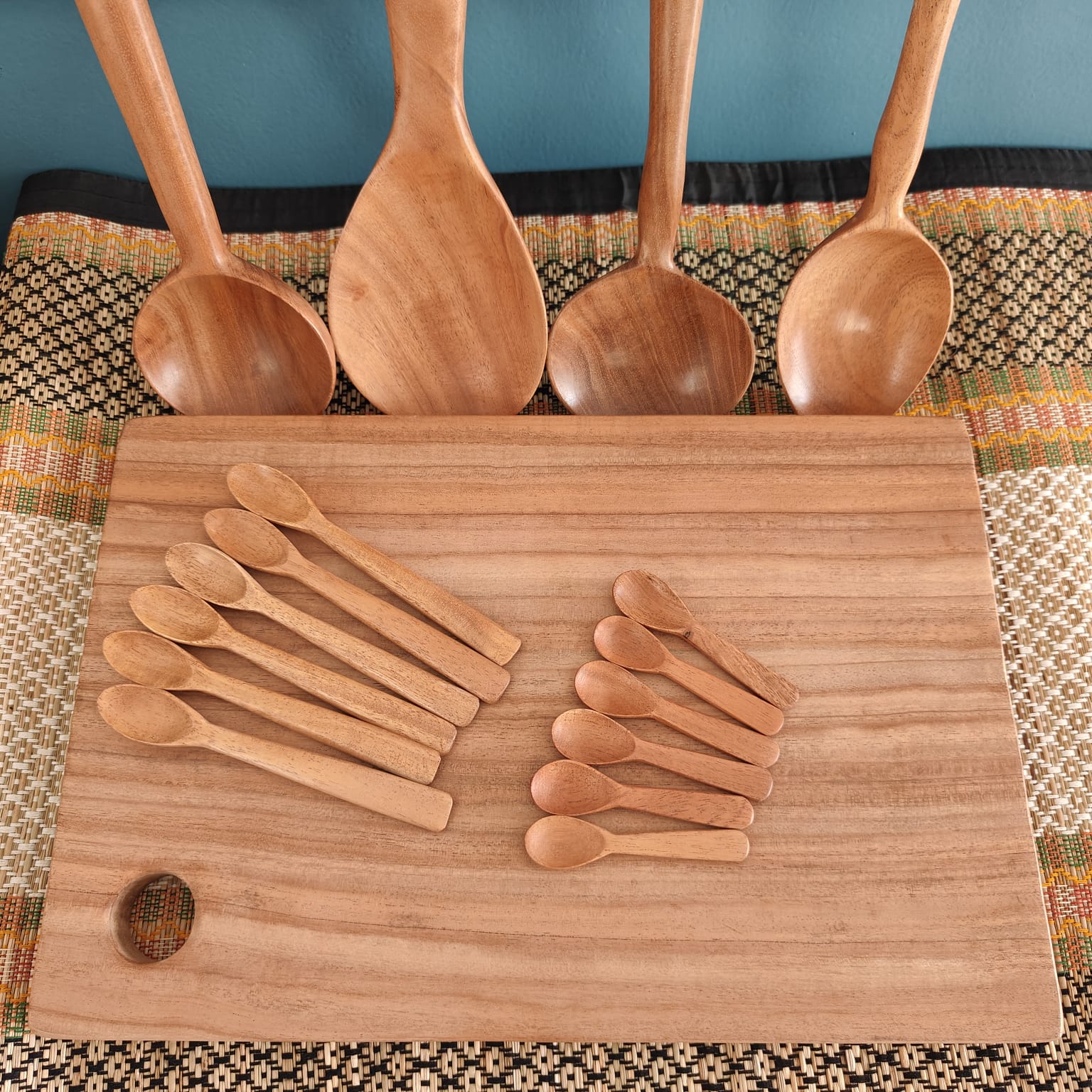 Handcrafted Antibacterial Neem Wood Cooking Utensils West Bengal - Image 2