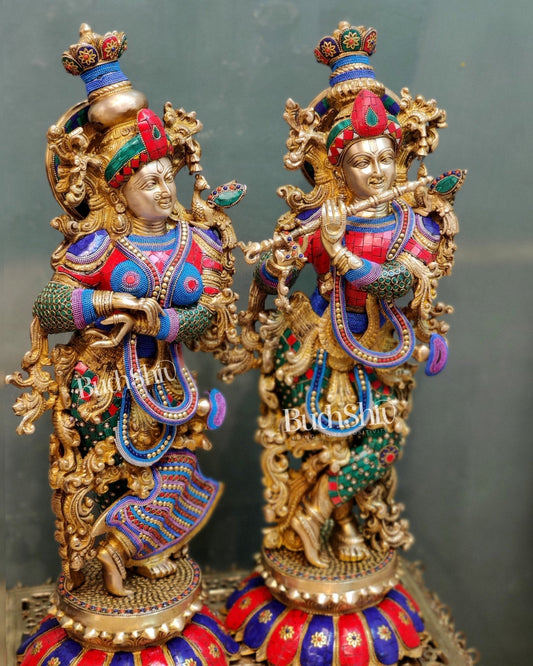 Sama Homes-radha krishna brass idols 26