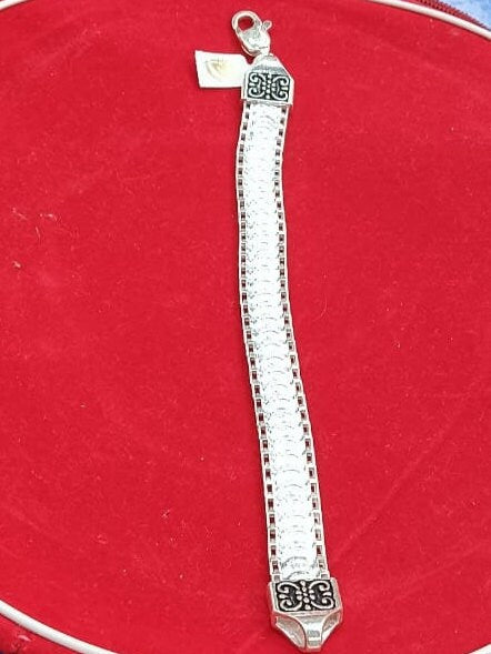 925 Sterling Silver Oxidised Bracelet for Men - Image 2
