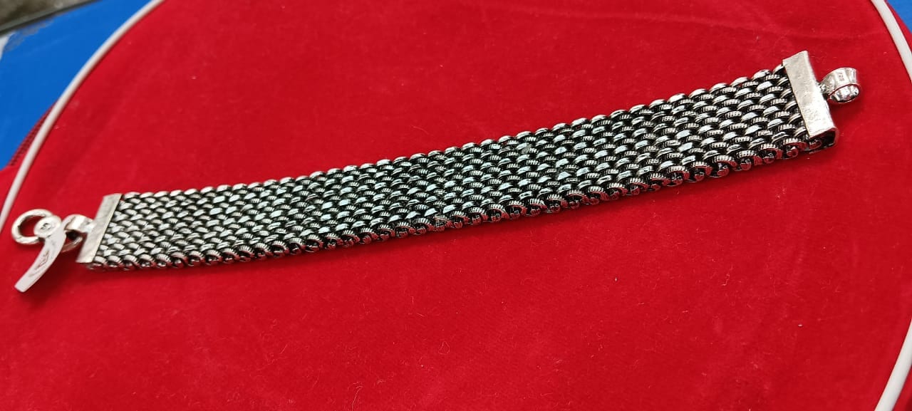 925 Sterling Silver Heavy Bracelet for Men - Eco-friendly - Sama Homes