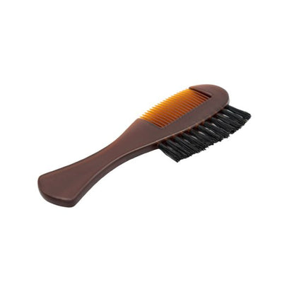 DV-10361 Beard Comb + Brush, Combs, brown acrylic and boar bristles by Dovo - Shaving Brushes (View 3)