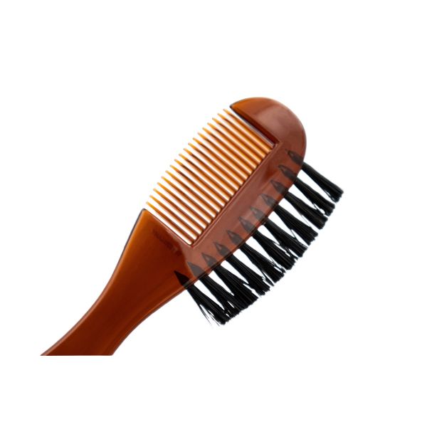 DV-10361 Beard Comb + Brush, Combs, brown acrylic and boar bristles by Dovo - Shaving Brushes (View 4)