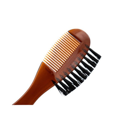 DV-10361 Beard Comb + Brush, Combs, brown acrylic and boar bristles by Dovo - Shaving Brushes (View 4)