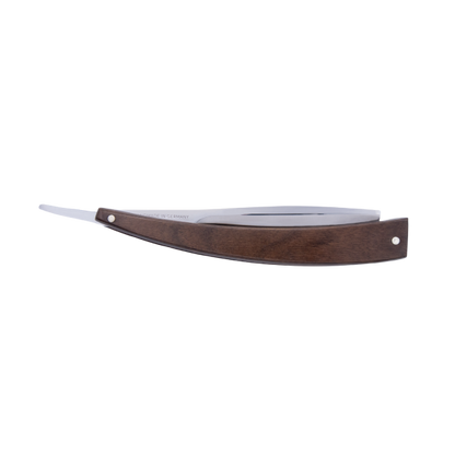 DV-8009141, Dovo Straight Razor EDO, 5/8”, carbon, 1/1 full hollow, Ultra compressed walnut wood by Dovo - Straight Razor (View 3)