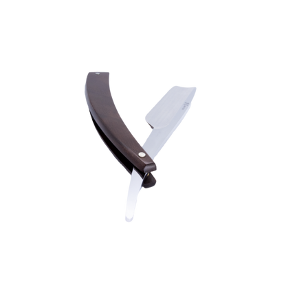 DV-8009141, Dovo Straight Razor EDO, 5/8”, carbon, 1/1 full hollow, Ultra compressed walnut wood by Dovo - Straight Razor (View 4)