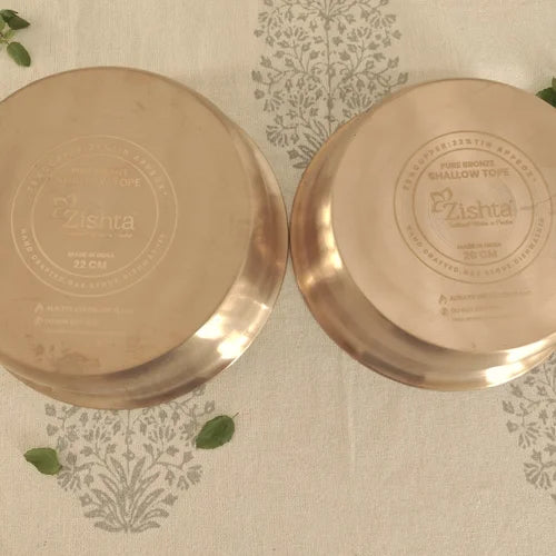 Kansa Tulsi Cookware Shallow Pan/Tope