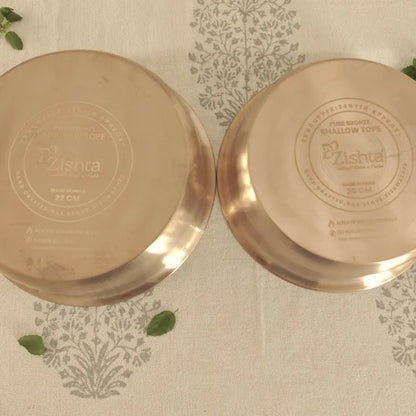 Kansa Tulsi Cookware Shallow Pan/Tope by SAMA Homes - Sustainable Living (View 5)