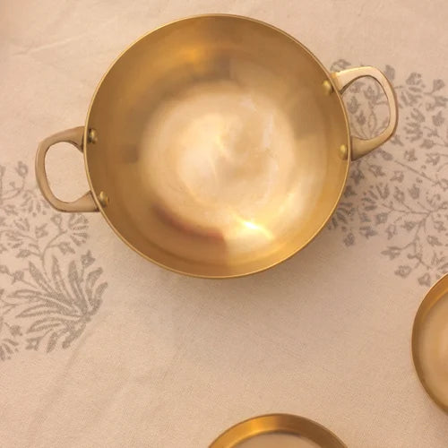 Kansa Tulsi Serveware  Kadai - Image 4