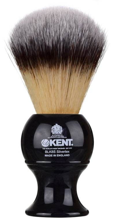 Kent Black Medium Synthetic shaving brush by Kent - Shaving Brushes (View 2)