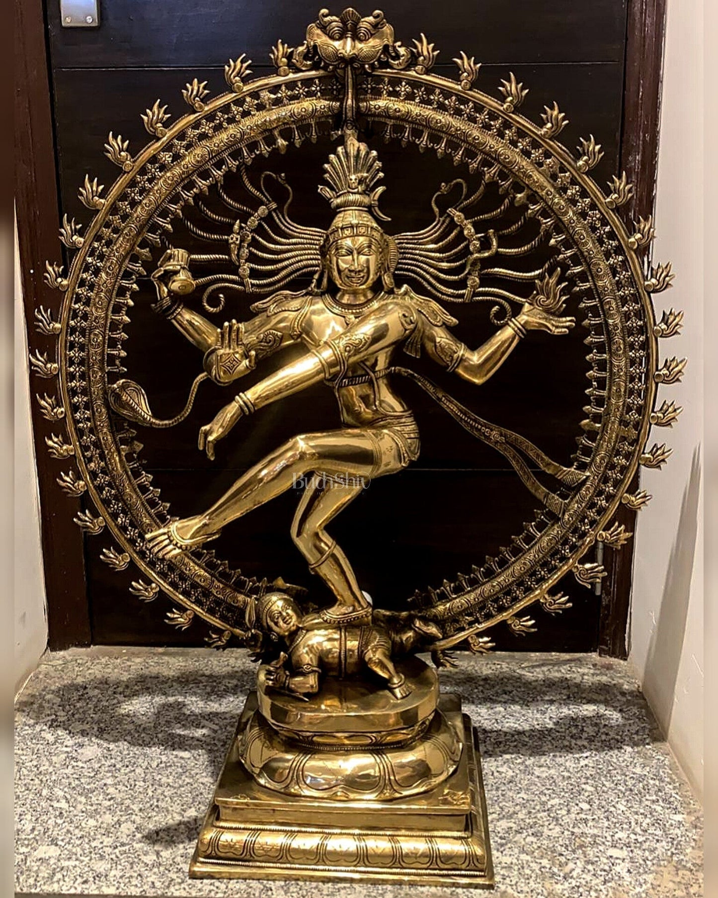 Large Handcrafted Superfine Brass Nataraja Statue 