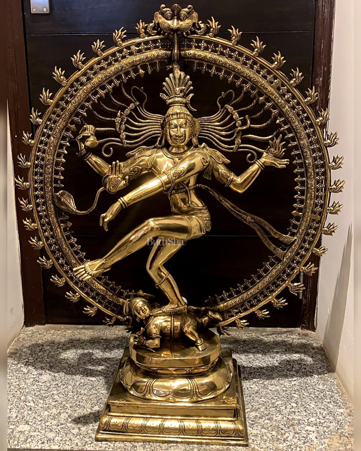 Large Handcrafted Superfine Brass Nataraja Statue  - Eco-friendly - Sama Homes
