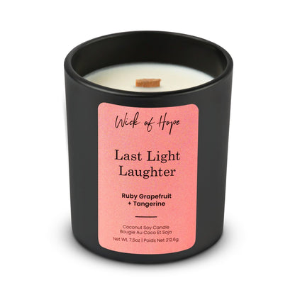 Last Light Laughter Candle | Ruby Grapefruit + Tangerine by Wick of Hope - Full Size Candle (View 3)
