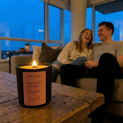 Last Light Laughter Candle | Ruby Grapefruit + Tangerine by Wick of Hope - Full Size Candle (View 6)