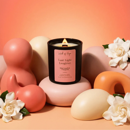 Last Light Laughter Candle | Ruby Grapefruit + Tangerine by Wick of Hope - Full Size Candle (View 2)