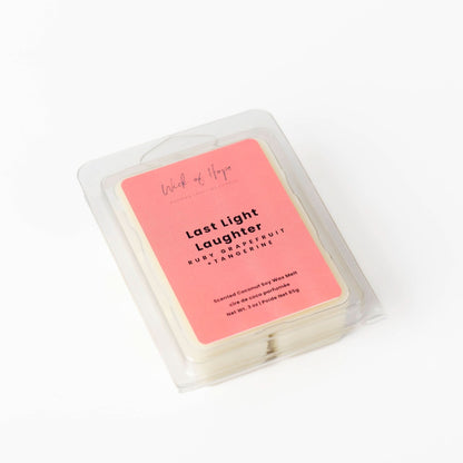 Last Light Laughter Wax Melt | Ruby Grapefruit + Tangerine by Wick of Hope - Wax Melt (View 3)