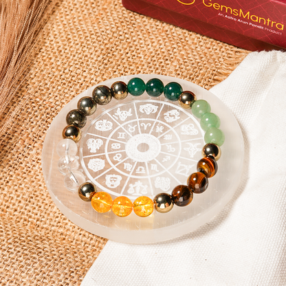 Original Dhan Yog Bracelet with Selenite Plate by SAMAHealing - Sustainable Living