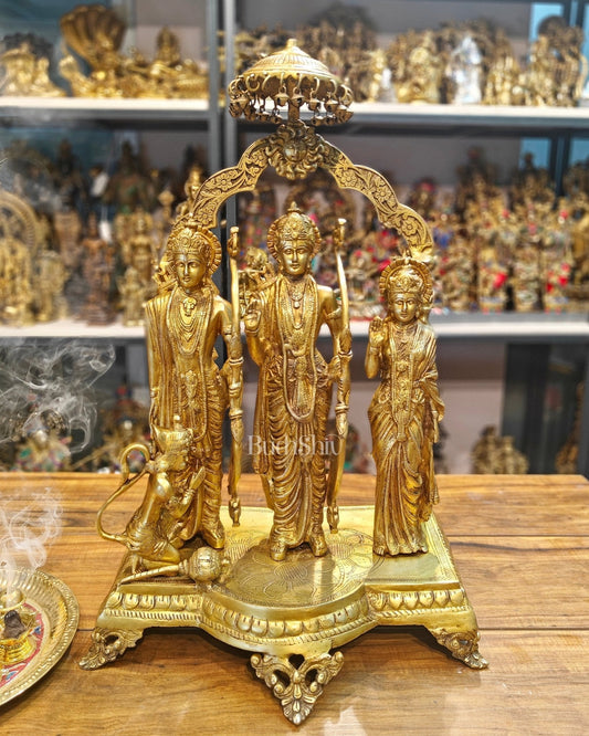 Sama Homes-majestic ram darbar brass idol 25 inch