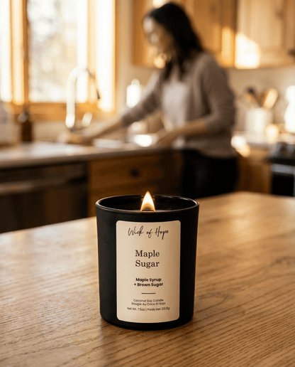 Maple Sugar Candle | Maple Syrup + Brown Sugar by Wick of Hope - Full Size Candle (View 5)
