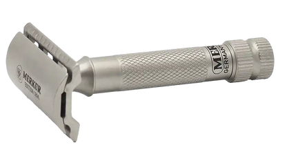 Merkur 34-INOX 3-Piece DE Safety Razor, Closed Comb, Standard Handle, Stainless Steel by Merkur - Double Edge Safety Razors (View 2)