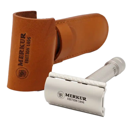 Merkur 34-INOX 3-Piece DE Safety Razor, Closed Comb, Standard Handle, Stainless Steel by Merkur - Double Edge Safety Razors (View 3)
