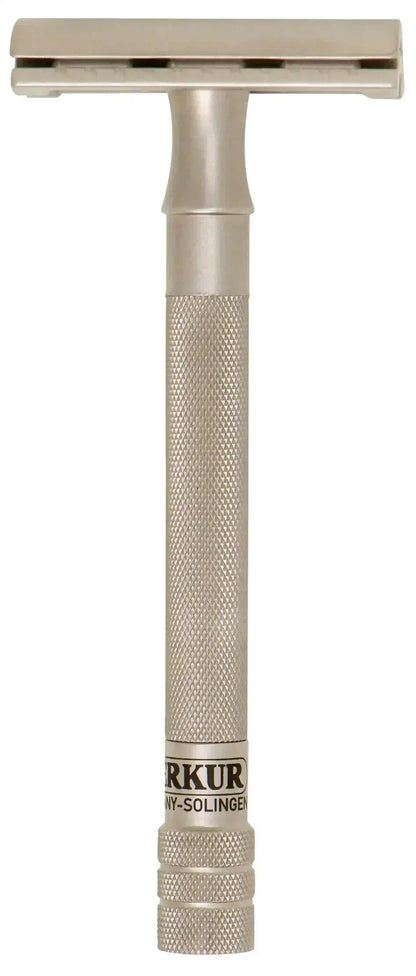 Merkur 23-INOX 3-Piece DE Safety Razor, Closed Comb, Extra Long Handle, Stainless Steel by Merkur - Double Edge Safety Razors (View 3)
