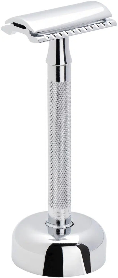 MERKUR 2481 Shaving Kit 3 Piece Safety Razor with Stand in Bright Chrome by Merkur - Gift Sets & Kits (View 3)