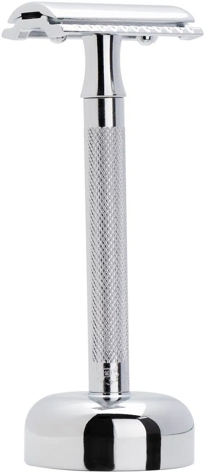 MERKUR 2481 Shaving Kit 3 Piece Safety Razor with Stand in Bright Chrome by Merkur - Gift Sets & Kits (View 2)