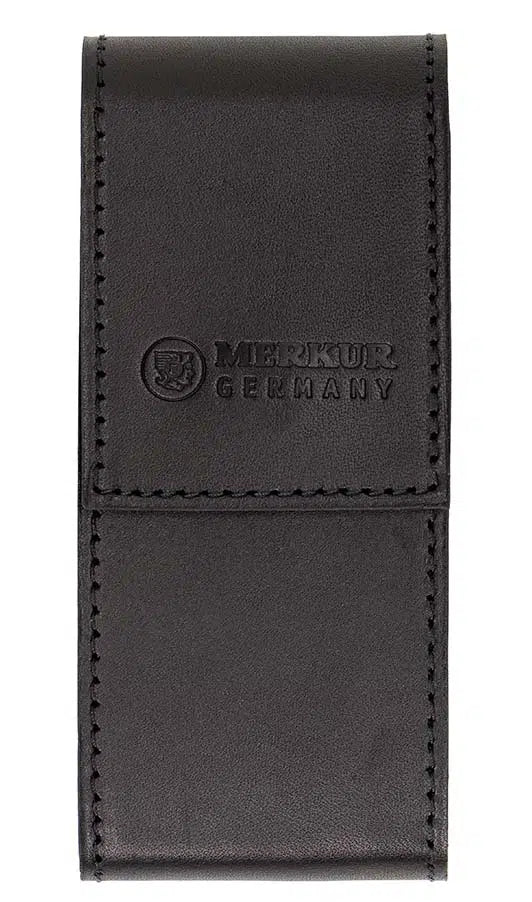 Merkur Leather Case empty for Razor 23001 and 10 Blades, Black - Image 3