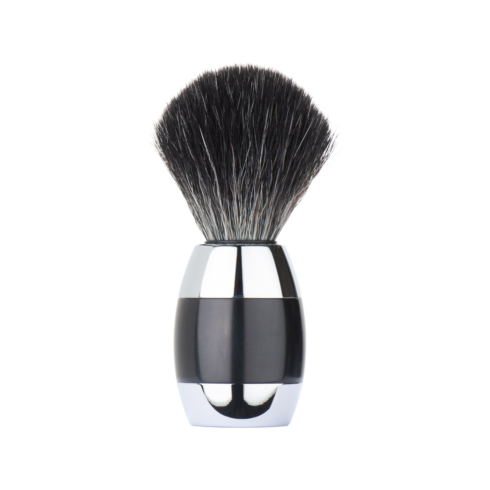 MERKUR Shaving Brush  1201 with Vegan Synthetic Hair in Bright Chrome - Eco-friendly - Sama Homes