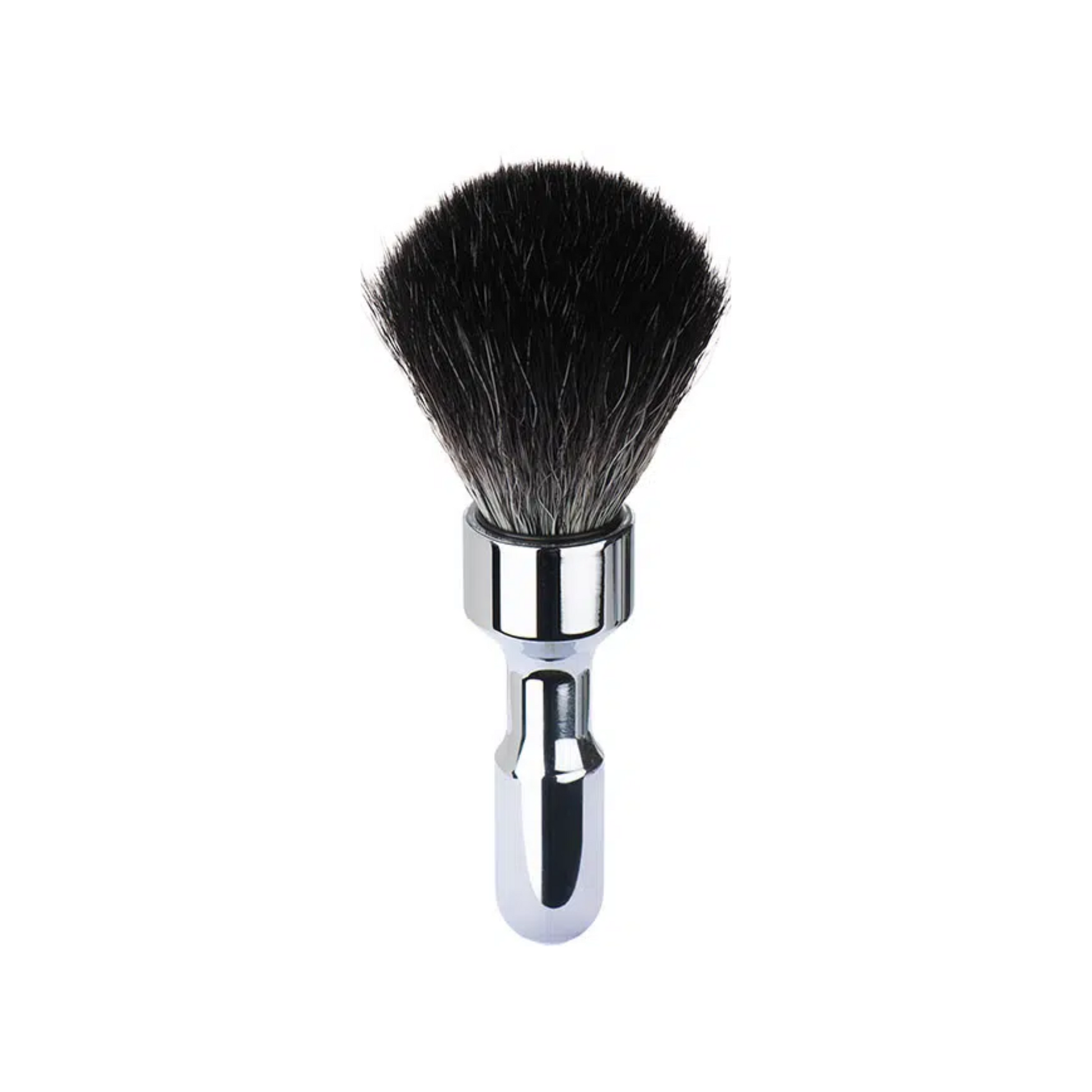 MERKUR Shaving Brush 1701 with Vegan Synthetic Hair in Bright Chrome - Image 2