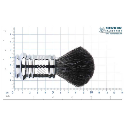 MERKUR Shaving Brush 1381 with Vegan Synthetic Hair in Bright Chrome by Merkur - Shaving Brush (View 3)