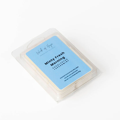 Minty Fresh Morning Wax Melt | Eucalyptus + Spearmint by Wick of Hope - Wax Melt (View 3)