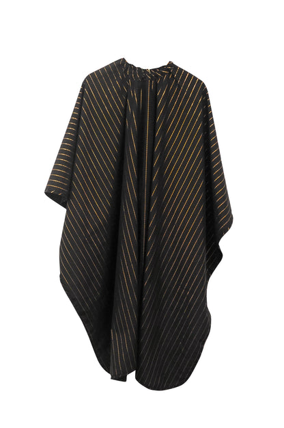 Barber Strong The Barber Cape - Black w/ Gold Pinstripes by Barber Strong - Sustainable Living (View 2)