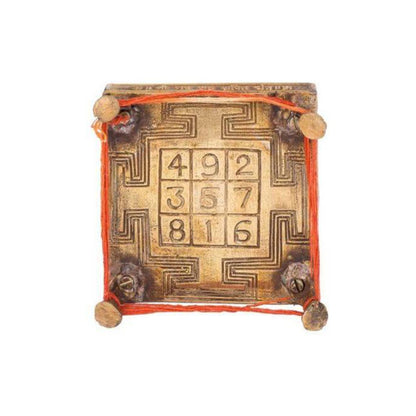 Shri Navgraha Shakti Yantra Chowki in Brass for Navgraha Shanti by SAMAHealing - Yantra Chowki (View 3)