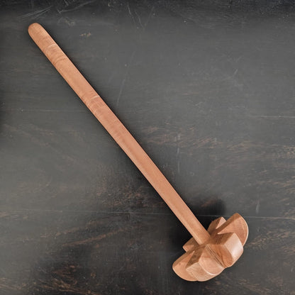Neem Wood Churner - Single Piece Carved Wood by Sama Homes - kitchen accessories (View 3)