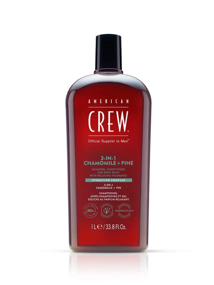 American Crew 3-IN-1 Chamomile + Pine 1000ml by American Crew - Sustainable Living