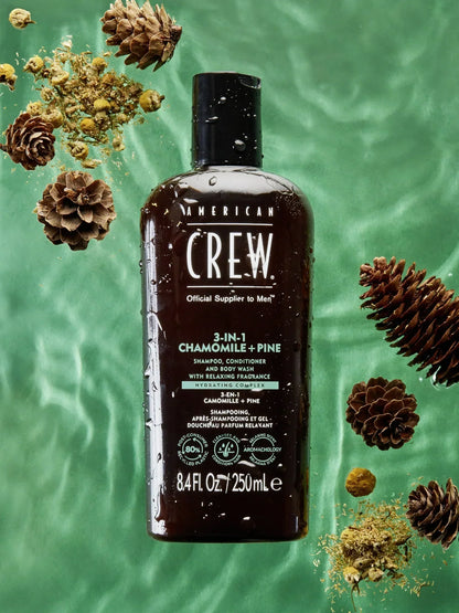 American Crew 3-IN-1 Chamomile + Pine 450ml by American Crew - Sustainable Living (View 4)