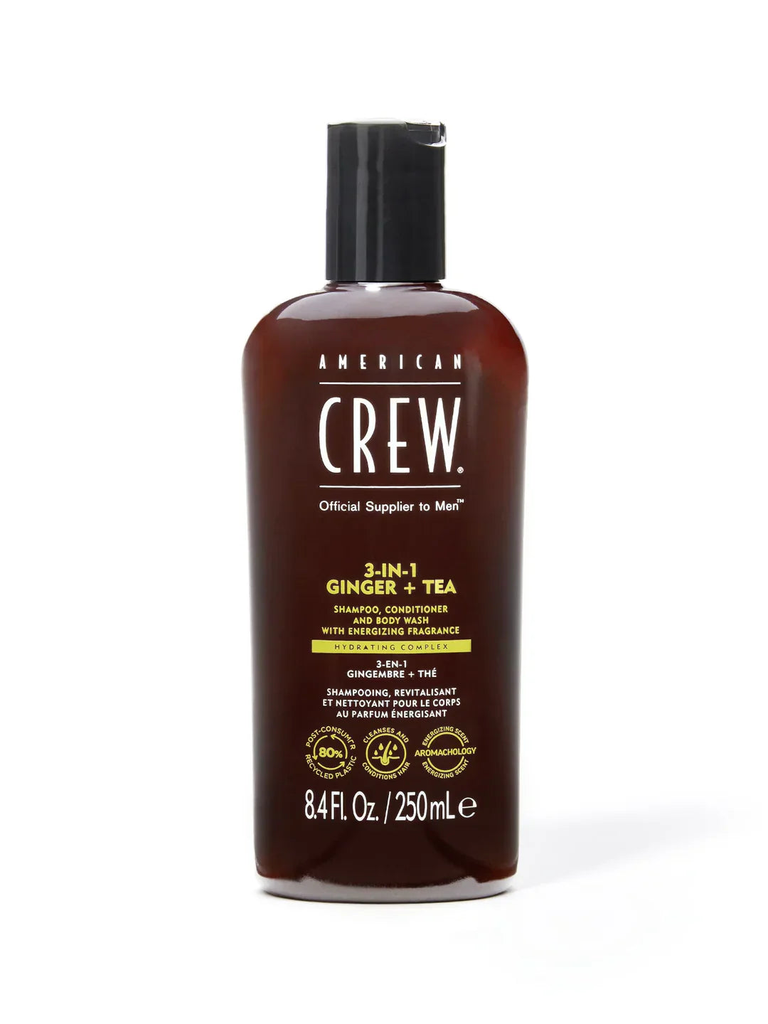 American Crew 3-IN-1 Ginger + Tea 250ml - Eco-friendly - Sama Homes