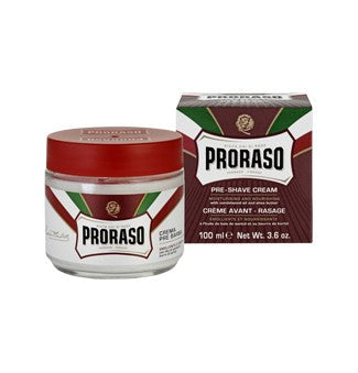 Proraso Pre-Shave Cream Sandalwood and Shea Butter 100ml Red - Eco-friendly - Sama Homes