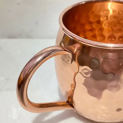 Moscow Mule Copper Barrel Mug Hammered Design | Barware | Set of - 6, 8, 12