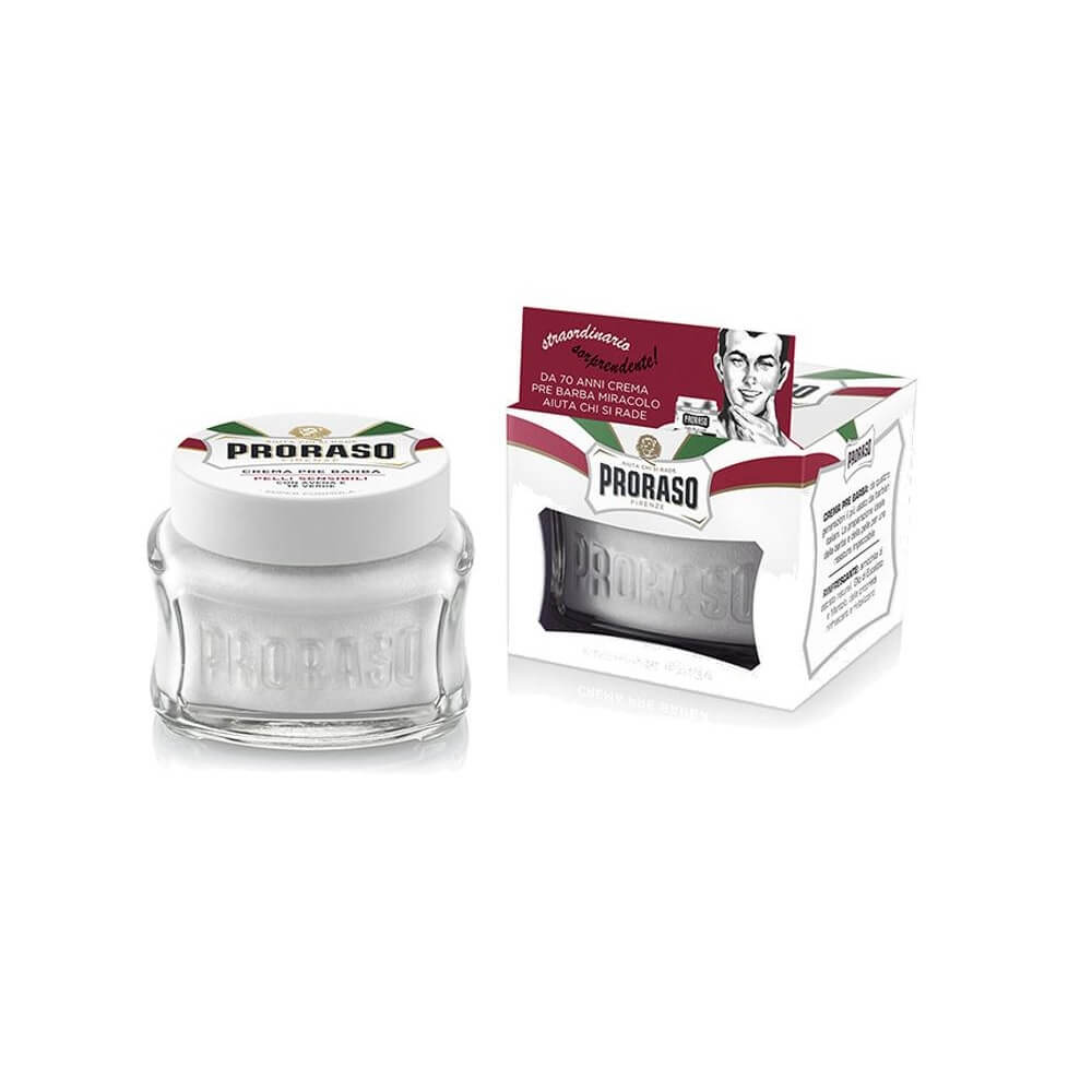 Proraso Pre-Shave Cream Green Tea and Oats 100ml - Eco-friendly - Sama Homes