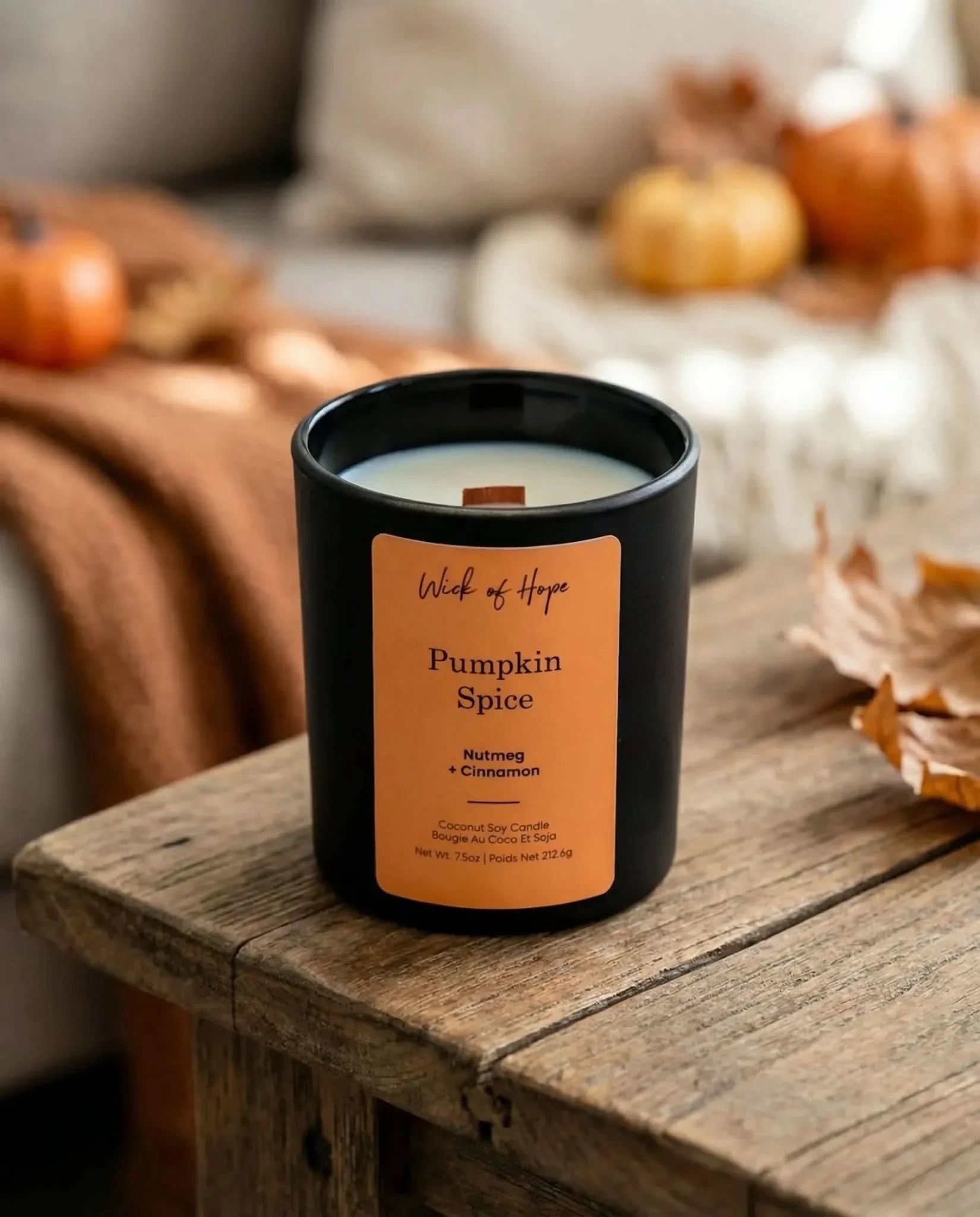 Pumpkin Spice Candle | Nutmeg + Cinnamon - Image 5