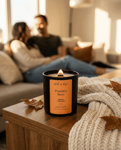Pumpkin Spice Candle | Nutmeg + Cinnamon by Wick of Hope - Full Size Candle (View 6)