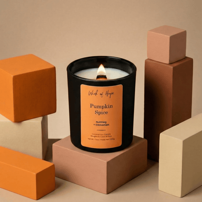 Pumpkin Spice Candle | Nutmeg + Cinnamon by Wick of Hope - Full Size Candle (View 2)