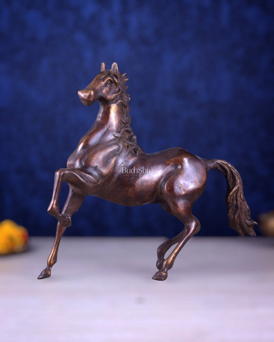 Pure Brass Galloping Horse Feng Shui Approved Statue
