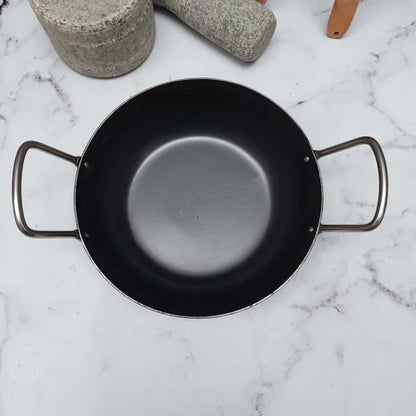 Pure Iron Flat Bottom Kadai – Image 4
