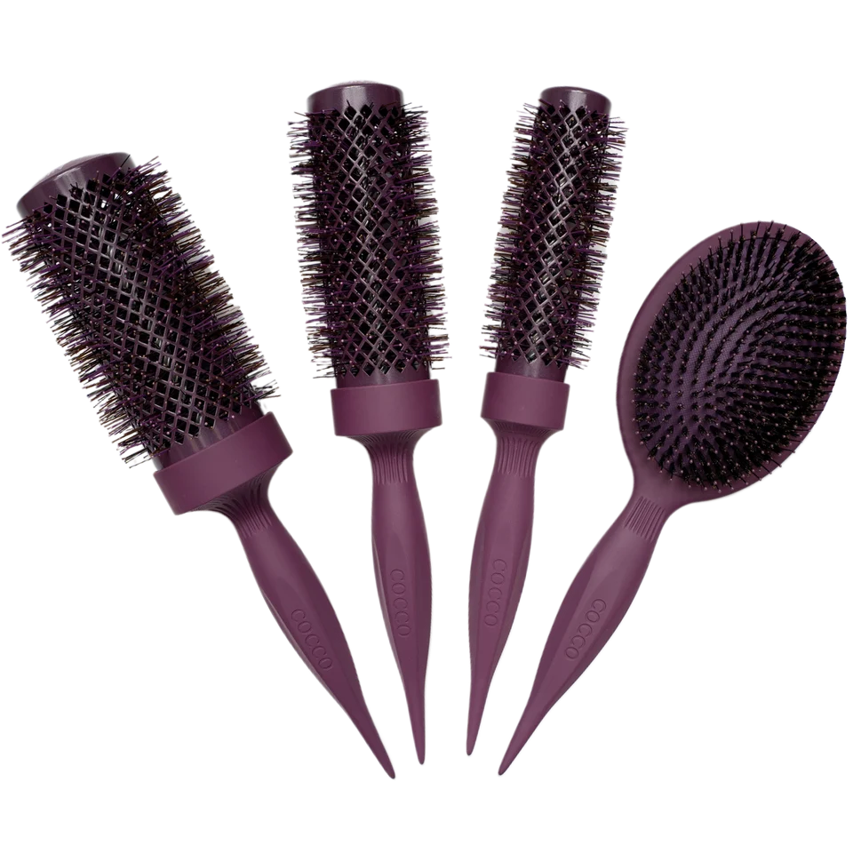 Cocco Aura Vent Boar Brush Set