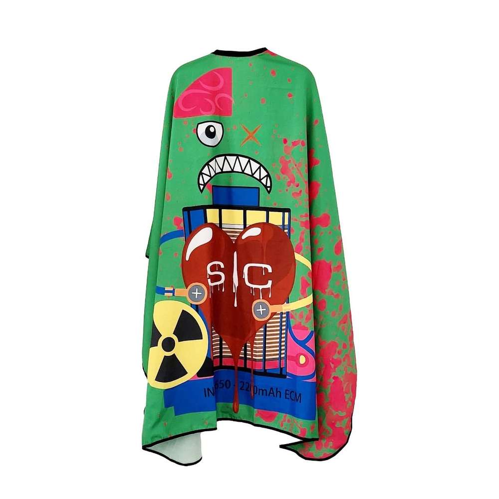 S|C Radioactive Green Barber and Stylist Cape by StyleCraft - Sustainable Living