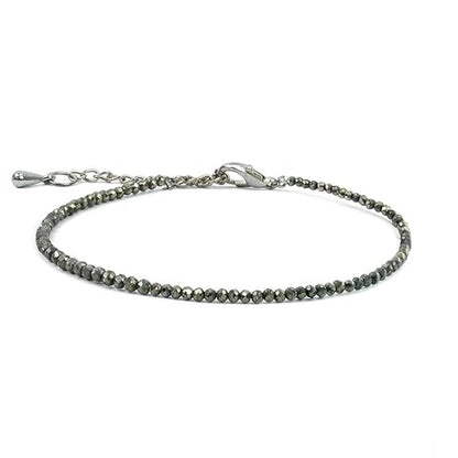 Raw Pyrite Anklet for Women | Natural Stone Jewelry for Protection, Wealth & Energy | Spiritual & Healing Bracelet by SAMAHealing - simple (View 7)